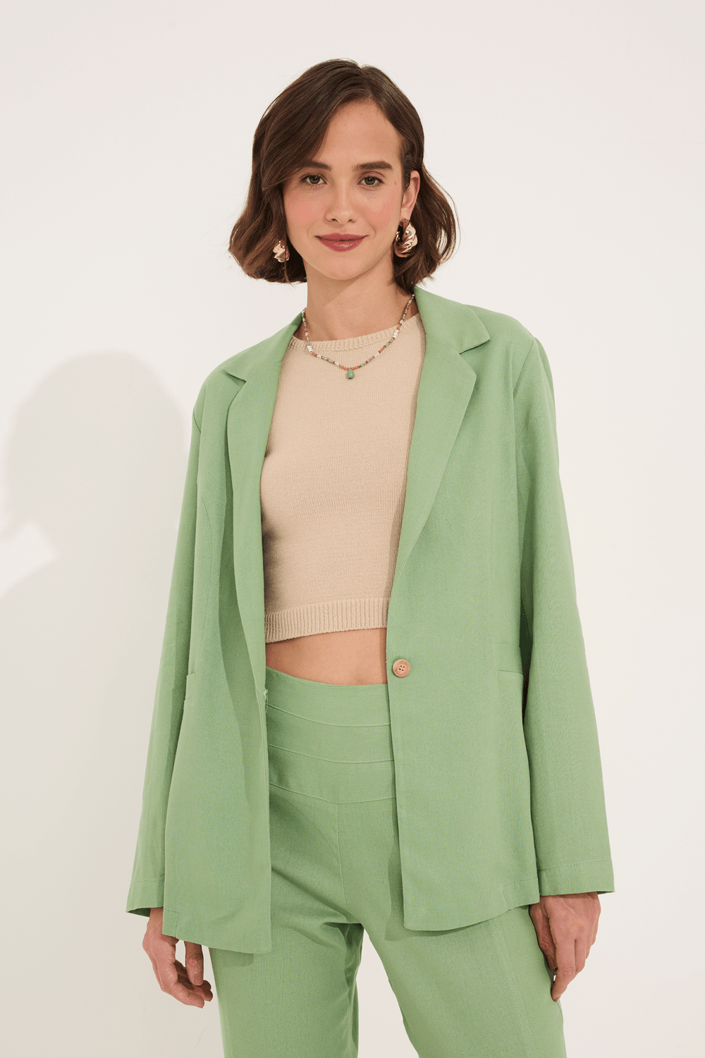 Blazer Naty Bolso Fake — Garage Rio