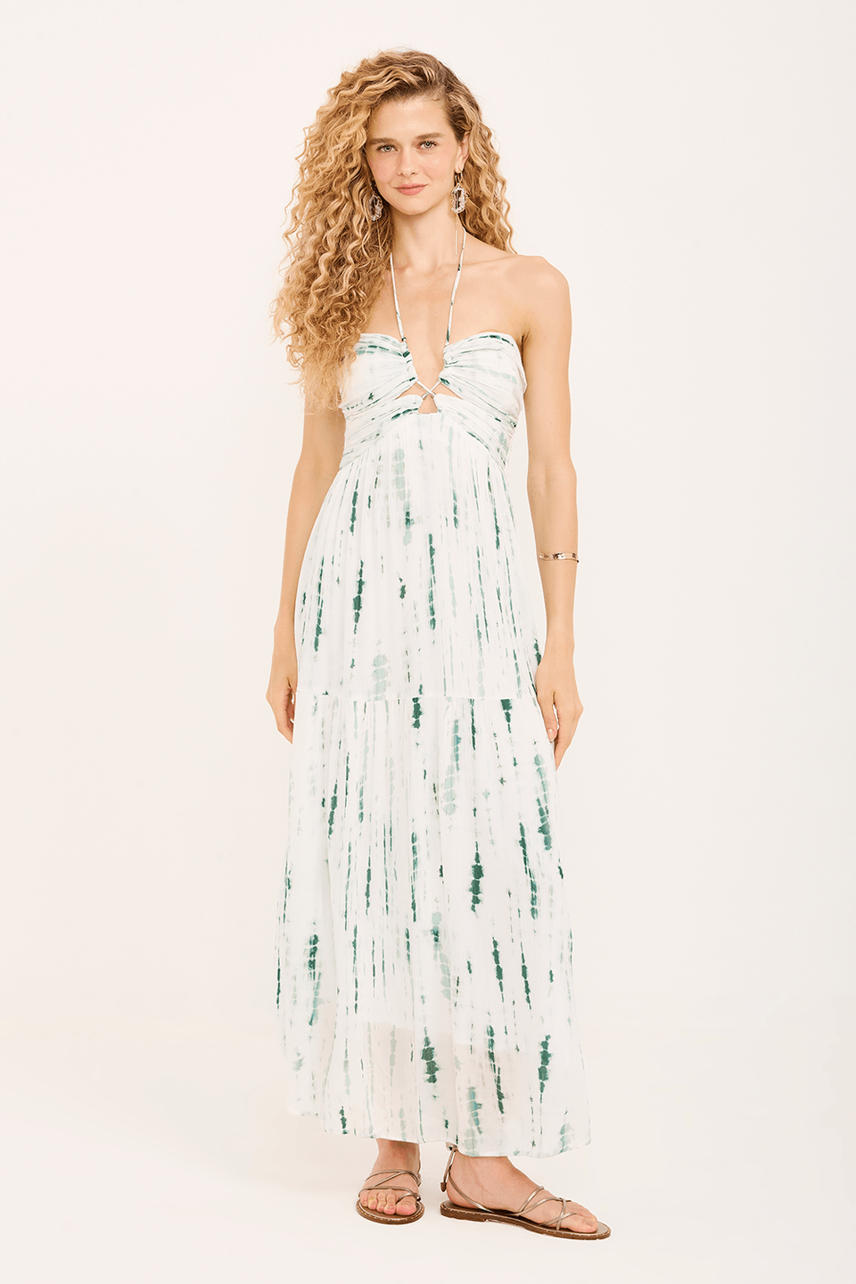Vestido Liz Midi Busto Drapeado