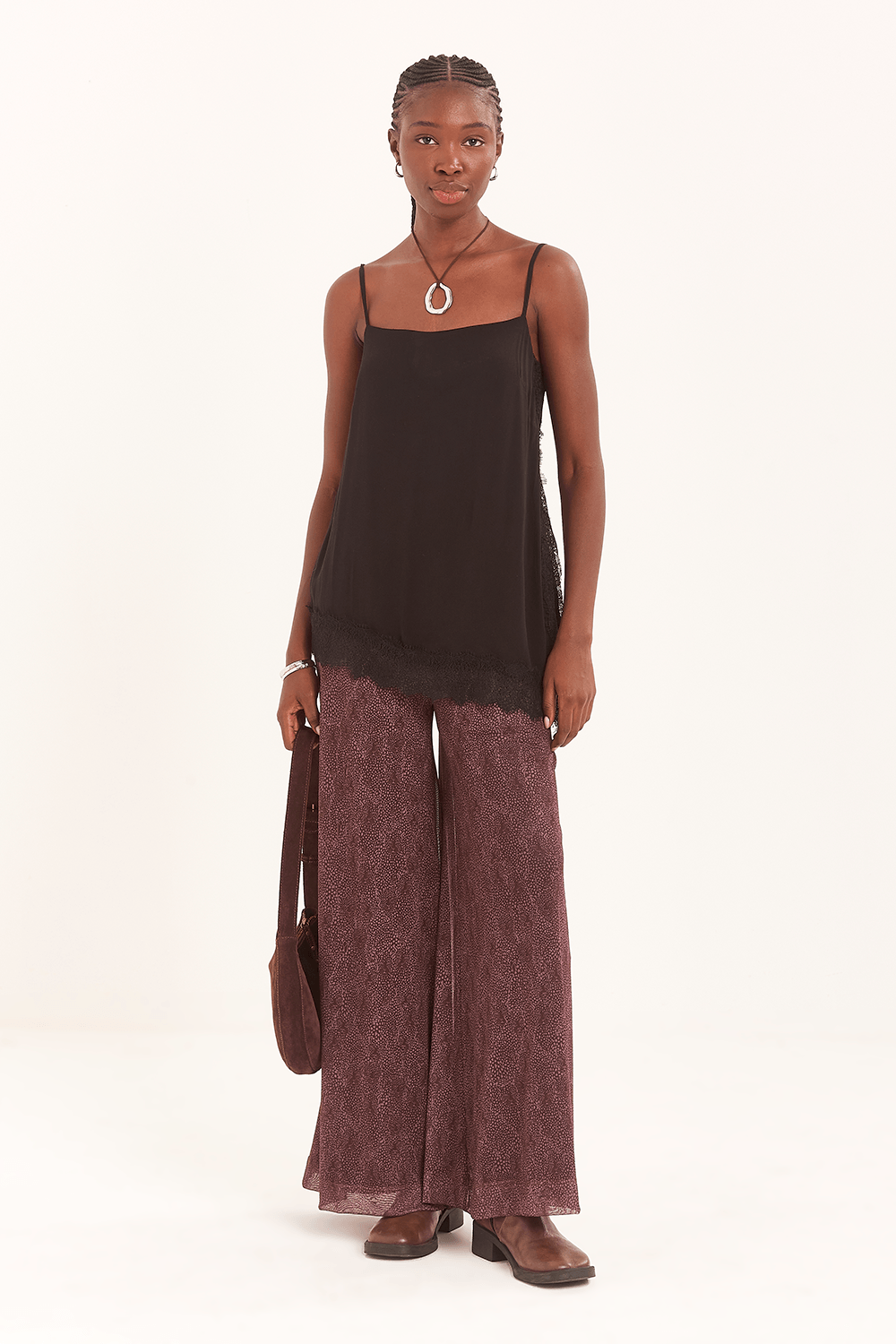 Calça Luana Tule Pantalona — Garage Rio