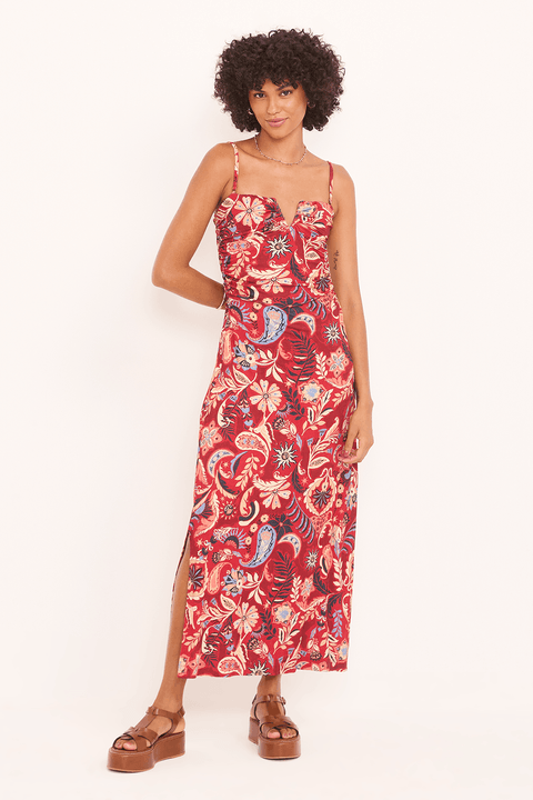 Vestido Lulu Iii Alça Removivel Malha Est. Paisley Rubi — Garage Rio